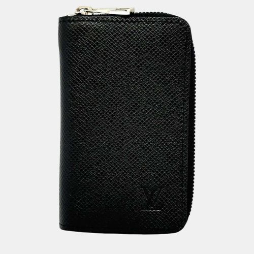 Louis Vuitton Black Canvas Taiga Zippy Coin Purse - Louis Vuitton - Modalova