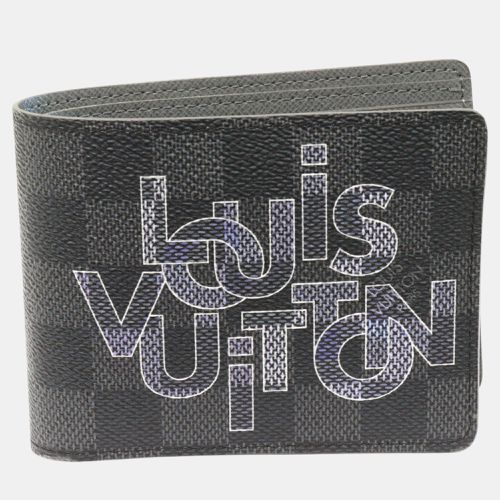 Louis Vuitton Grey Canvas Damier Graphite Wallet - Louis Vuitton - Modalova