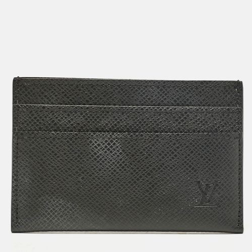 Louis Vuitton Black Taiga Leather Card Holder - Louis Vuitton - Modalova