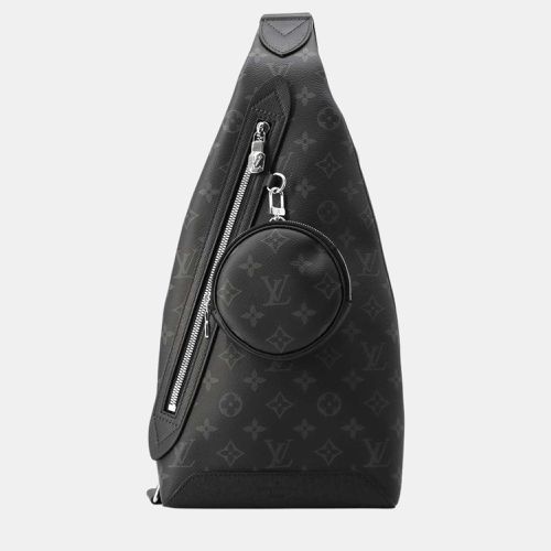 Noir Monogram Eclipse Taiga Leather Duo Sling Bag - Louis Vuitton - Modalova