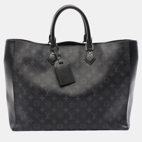 Louis Vuitton Coated Canvas Leather Black Grand Sac Monogram Eclipse Tote Bag - Louis Vuitton - Modalova