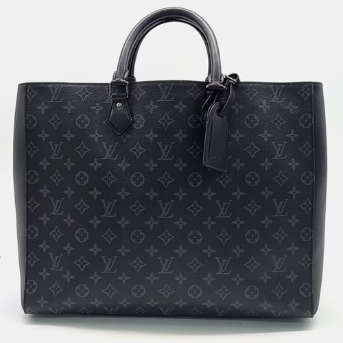 Louis Vuitton Black Grey Coated Canvas Eclipse Grand Sac Bag - Louis Vuitton - Modalova