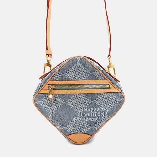 Louis Vuitton Blue Damier Denim 3D Cotton Chess Messenger Bag - Louis Vuitton - Modalova