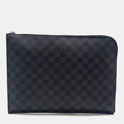 Louis Vuitton Black Coated Canvas Louis Vuitton Black Graphite Pochette Jour GM Bag - Louis Vuitton - Modalova