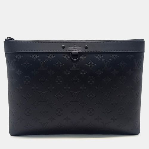 Louis Vuitton Black Leather Shadow Discovery Pochette Clutch bag - Louis Vuitton - Modalova