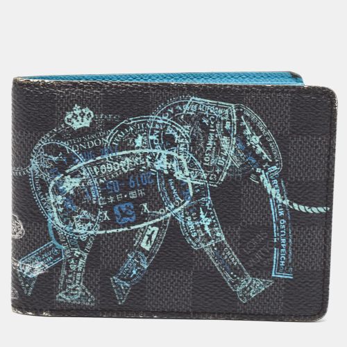 Damier Graphite Canvas Animal Slender Wallet - Louis Vuitton - Modalova