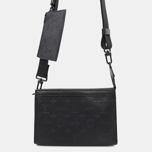 Louis Vuitton Black Monogram Shadow Gaston Wearable Wallet - Louis Vuitton - Modalova