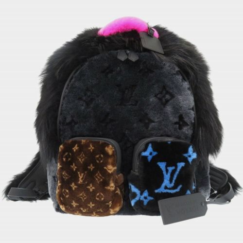 Louis Vuitton Automne Hiver Brown/Black Multi-Fur Backpack - Louis Vuitton - Modalova