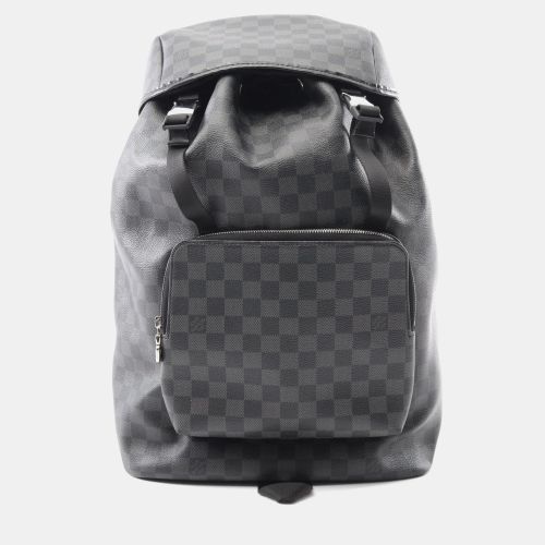Louis Vuitton Backpack Coated Canvas And Leather With Damier Graphite Pattern Black - Louis Vuitton - Modalova