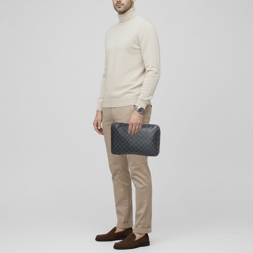 Packing Cube Graphite Canvas Pouch - Louis Vuitton - Modalova