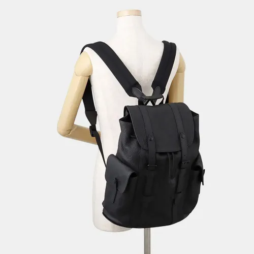 Christopher PM Noir Monogram Taurillon Leather Backpack Bag - Louis Vuitton - Modalova