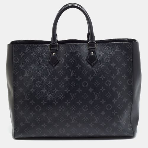 Grand Sac Monogram Eclipse Canvas and Leather Tote - Louis Vuitton - Modalova