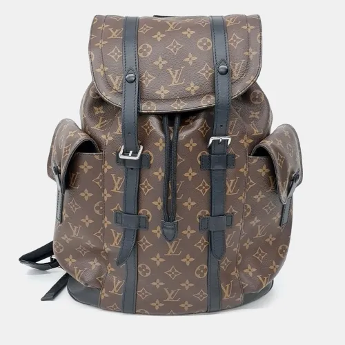 Christopher Monogram Macassar Canvas PM Backpack Bag - Louis Vuitton - Modalova