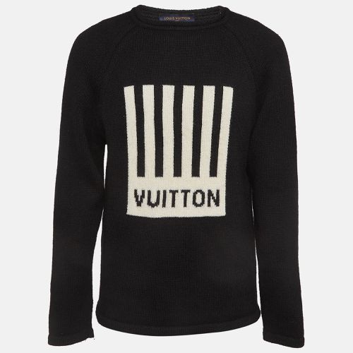 Louis Vuitton Black Piano Intarsia Wool Knit Sweater M - Louis Vuitton - Modalova