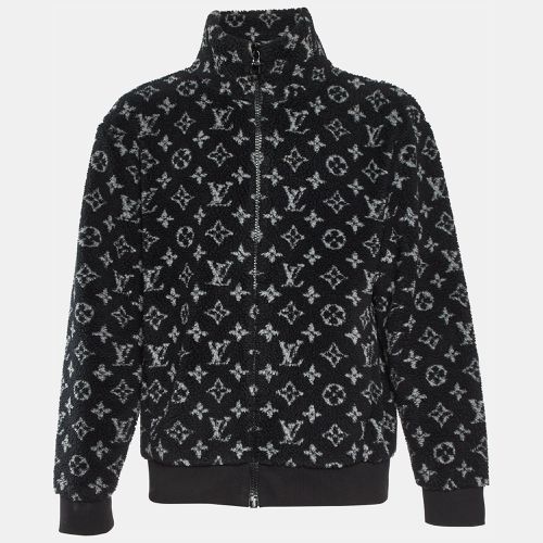 Louis Vuitton Black Monogram Fleece Zip-Up Teddy Jacket L - Louis Vuitton - Modalova