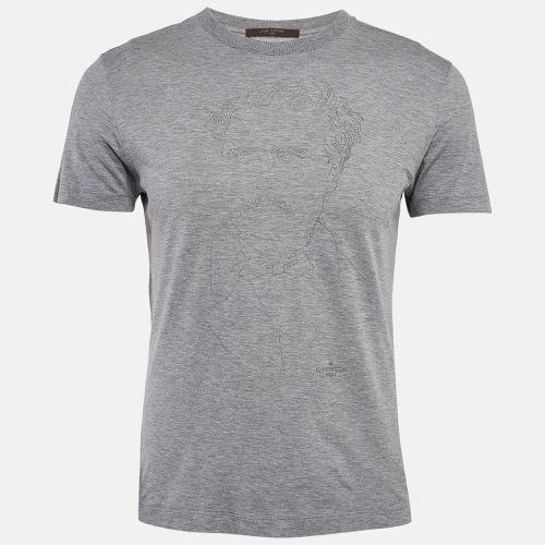 Louis Vuitton Grey Printed Jersey Crew Neck T-Shirt XS - Louis Vuitton - Modalova