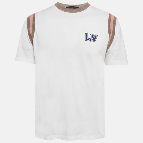 Louis Vuitton White Aloha Print Cotton Knit T-Shirt M - Louis Vuitton - Modalova