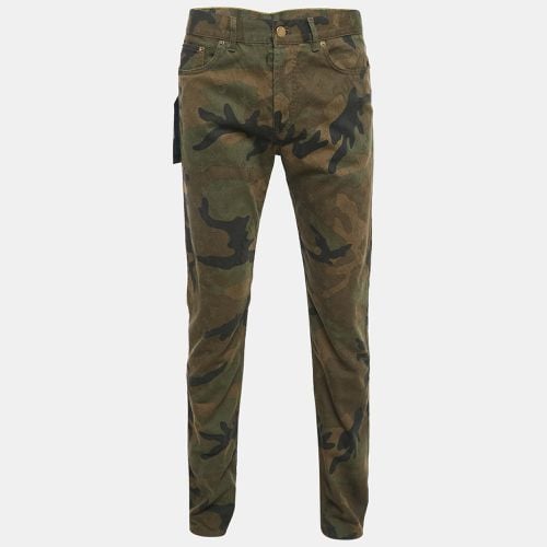 Louis Vuitton X Supreme Camouflage Monogram Jacquard Regular Fit Jeans M - Louis Vuitton - Modalova