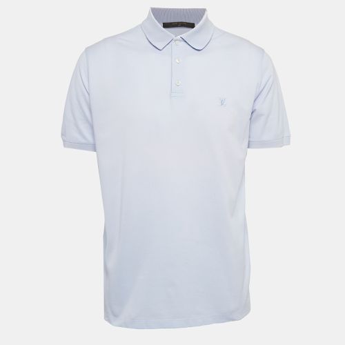 Louis Vuitton Blue Pique Cotton Polo T-Shirt XL - Louis Vuitton - Modalova