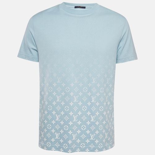 Louis Vuitton Blue Gradient Monogram Print Cotton T-Shirt M - Louis Vuitton - Modalova