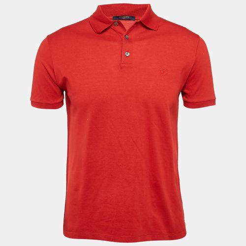 Louis Vuitton Red LV Embroidered Pique Cotton Polo T-Shirt S - Louis Vuitton - Modalova