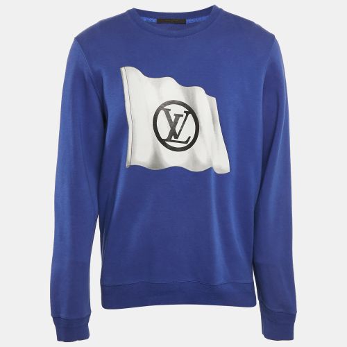 Flag Print Cotton Blend Sweatshirt XXL - Louis Vuitton - Modalova