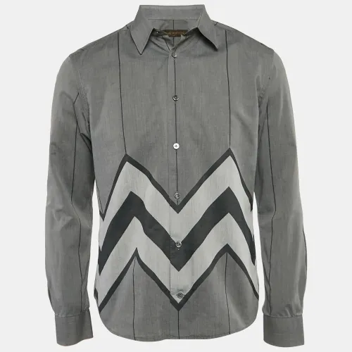 Louis Vuitton Grey Printed Cotton Karakoram Shirt M - Louis Vuitton - Modalova