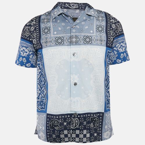 Louis Vuitton Blue Bandana Print Cotton Short-Sleeve Shirt S - Louis Vuitton - Modalova