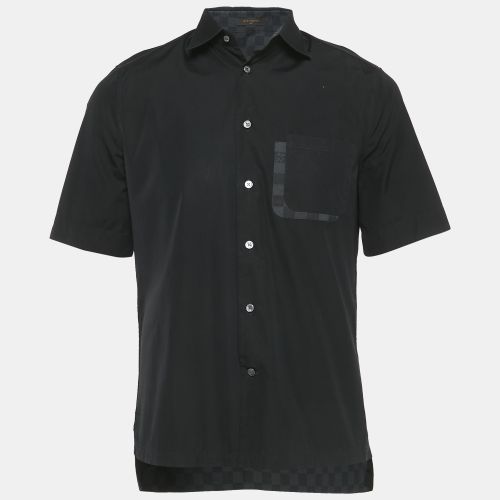 Louis Vuitton Black Cotton Damier Graphite Pocket Short-Sleeve Shirt M - Louis Vuitton - Modalova