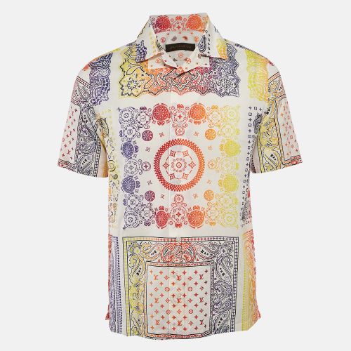Louis Vuitton x Fragment Design Multicolor Bandana Print Cotton Short Sleeve Shirt M - Louis Vuitton - Modalova