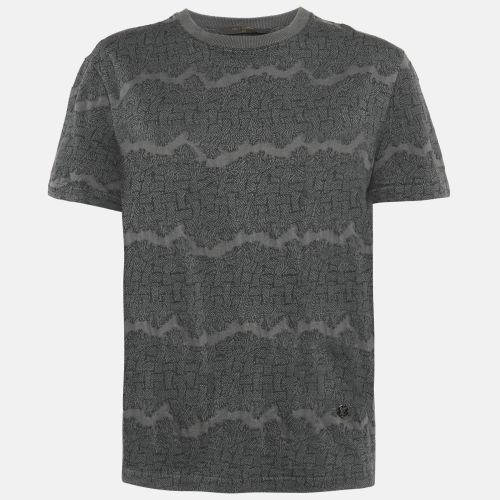 Louis Vuitton Grey Christopher Nemeth Rope Print Jersey Crewneck T-Shirt S - Louis Vuitton - Modalova