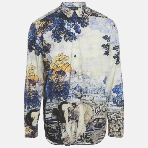 Louis Vuitton Blue DNA Tapestry Print Cotton Shirt M - Louis Vuitton - Modalova