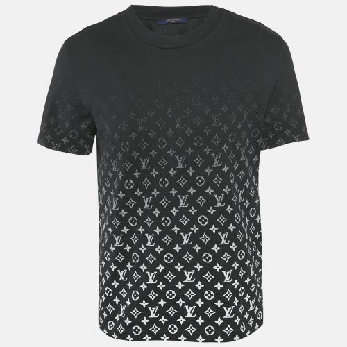 Louis Vuitton Black Cotton Gradient Monogram Print T-Shirt L - Louis Vuitton - Modalova