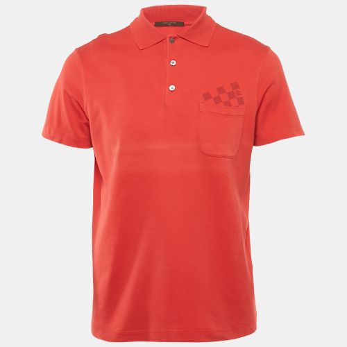 Louis Vuitton Red Cotton Pocket Detail Polo T-Shirt M - Louis Vuitton - Modalova