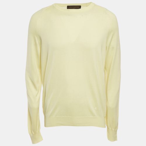 Louis Vuitton Yellow Cotton Knit Crewneck Sweatshirt XL - Louis Vuitton - Modalova
