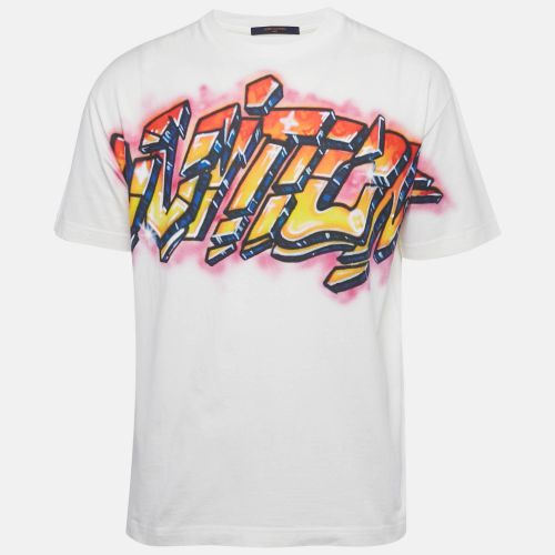 Louis Vuitton White Printed Jersey Amen Break T-Shirt M - Louis Vuitton - Modalova