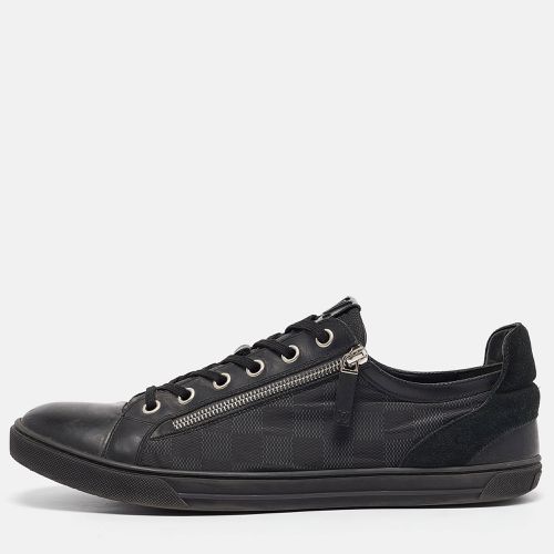 Louis Vuitton Black Leather and Neoprene Adventure Lace Up Sneakers Size 45 - Louis Vuitton - Modalova