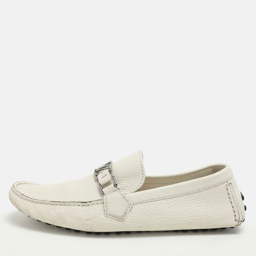 Louis Vuitton White Leather Hockenheim Loafers Size 42.5 - Louis Vuitton - Modalova