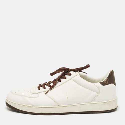 Louis Vuitton White/Brown Monogram Canvas and Leather Lace Up Sneakers 41.5 - Louis Vuitton - Modalova