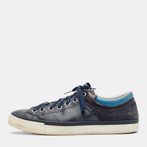 Louis Vuitton Blue/Grey Canvas and Suede Rivoli Low Top Sneakers Size 43 - Louis Vuitton - Modalova