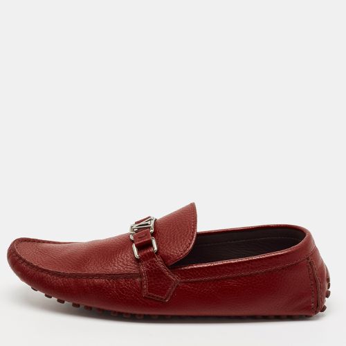 Louis Vuitton Burgundy Leather Hockenheim Loafers Size 44 - Louis Vuitton - Modalova