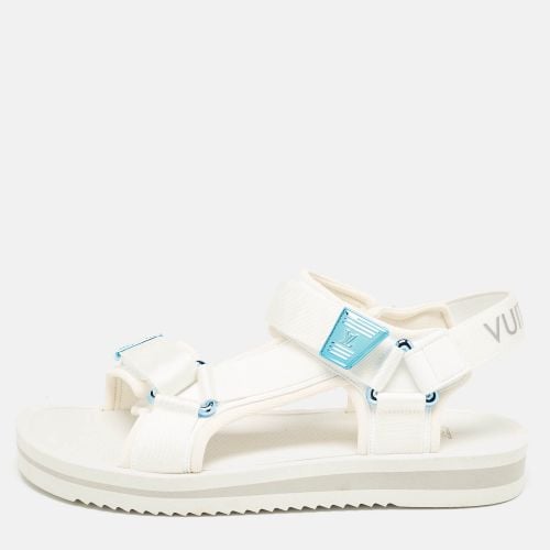 Louis Vuitton White Fabric Panama Flat Sandals Size 42 - Louis Vuitton - Modalova