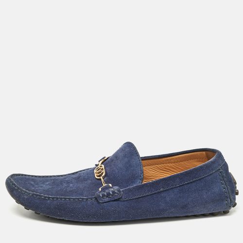 Louis Vuitton Blue Suede Slip On Loafers Size 43.5 - Louis Vuitton - Modalova