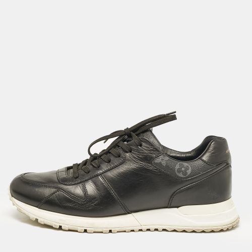 Louis Vuitton Black Leather and Monogram Canvas Run Away Sneakers Size 41.5 - Louis Vuitton - Modalova