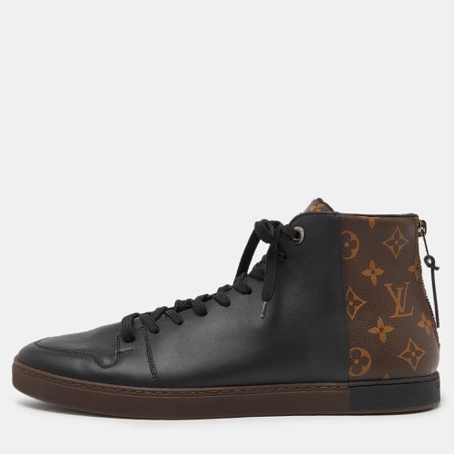 Louis Vuitton Black Leather and Monogram Canvas Line Up Sneakers Size 42.5 - Louis Vuitton - Modalova