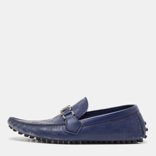 Louis Vuitton Blue Damier Infini Leather Hockenheim Loafers Size 41.5 - Louis Vuitton - Modalova