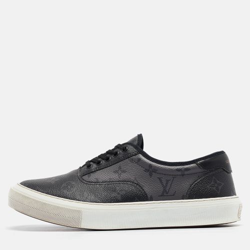 Louis Vuitton Grey/Black Monogram Canvas and Leather Low Top Sneakers Size 42.5 - Louis Vuitton - Modalova