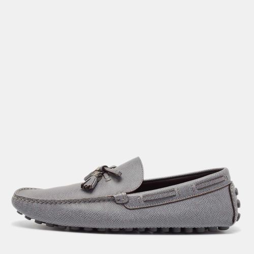 Louis Vuitton Grey Leather Slip On Loafers Size 41 - Louis Vuitton - Modalova