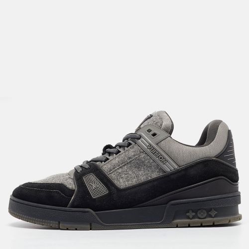 Louis Vuitton Grey Fabric and Suede Low Top Sneakers 42.5 - Louis Vuitton - Modalova