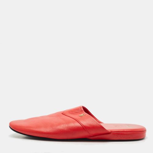 Louis Vuitton x Supreme Red Leather Hugh Flat Slippers Size 42 - Louis Vuitton - Modalova
